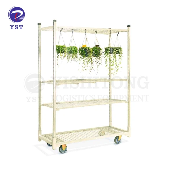 Greenhouse Galvanized Flower Carts